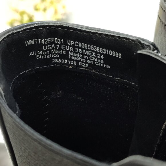 Time and Tru Unit Chelsea Ankle Lug Sole Combat Boot Memory Foam Womens Size 7 - Picture 9 of 9